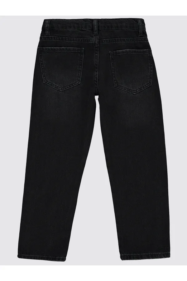 Erkek Çocuk Pantolon 10-13 Yaş Siyah - Paket
