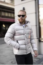 Veste blanche à col montant pour homme - FN10080