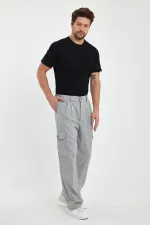 Pantalon cargo ample et flexible pour homme avec poches