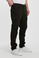 Erkek Dikiş Detaylı Esnek Kargo Cepli Pantolon