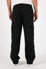 Pantalon cargo ample et flexible pour homme avec poches