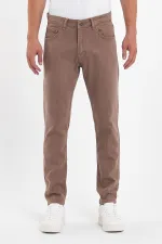 Jean classique flexible à 5 poches pour homme