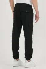Pantalon cargo de jogging flexible pour homme avec taille et jambes élastiques et poches