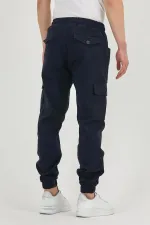 Pantalon cargo de jogging flexible pour homme avec taille et jambes élastiques et poches