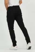 Erkek Lastiksiz Esnek Kargo Cepli Pantolon