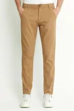Pantalon chino classique à 5 poches pour homme