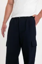 Pantalon cargo ample et flexible pour homme avec poches