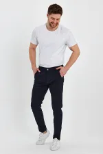 Pantalon chino classique à 5 poches pour homme