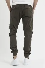 Erkek Paçası Lastikli Esnek Kargo Cepli Pantolon