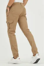 Erkek Lastiksiz Esnek Kargo Cepli Pantolon