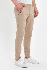 Pantalon chino classique à 5 poches pour homme