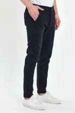 Pantalon chino classique à 5 poches pour homme