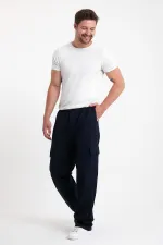 Pantalon cargo ample et flexible pour homme avec poches