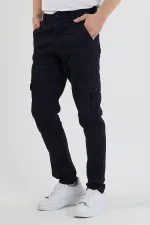 Erkek Lastiksiz Esnek Kargo Cepli Pantolon