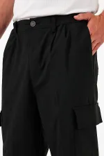 Pantalon cargo ample et flexible pour homme avec poches