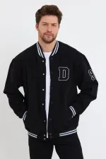 Unisex Pamuklu Oversize Kot Kolej Ceket