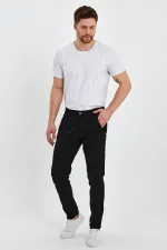 Pantalon chino classique à 5 poches pour homme