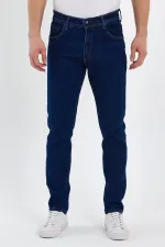 Jean classique flexible à 5 poches pour homme
