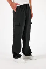 Erkek Oversize Esnek Bol Baggy Kargo Cepli Pantolon