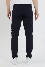 Erkek Lastiksiz Esnek Kargo Cepli Pantolon