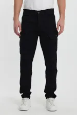 Erkek Dikiş Detaylı Esnek Kargo Cepli Pantolon