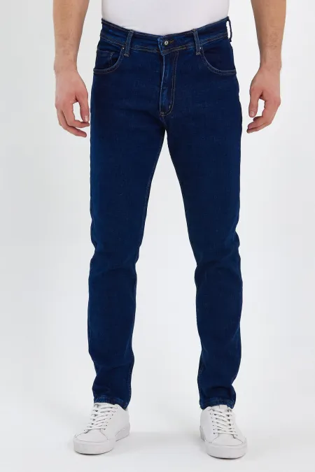 Jean classique flexible à 5 poches pour homme