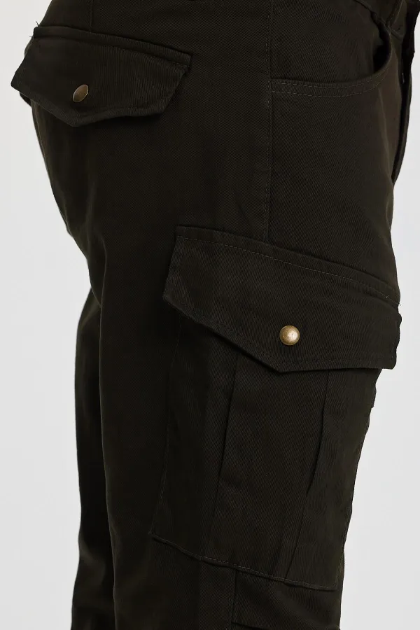 Erkek Dikiş Detaylı Esnek Kargo Cepli Pantolon