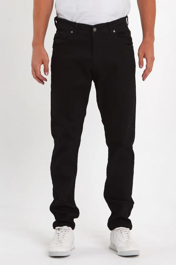 Jean classique flexible à 5 poches pour homme