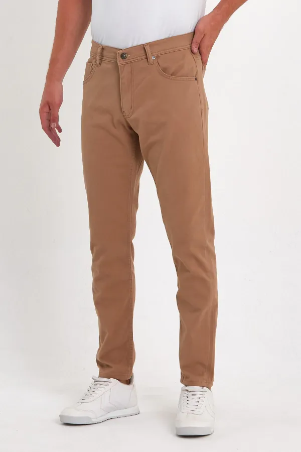 Pantalon classique décontracté à 5 poches pour homme