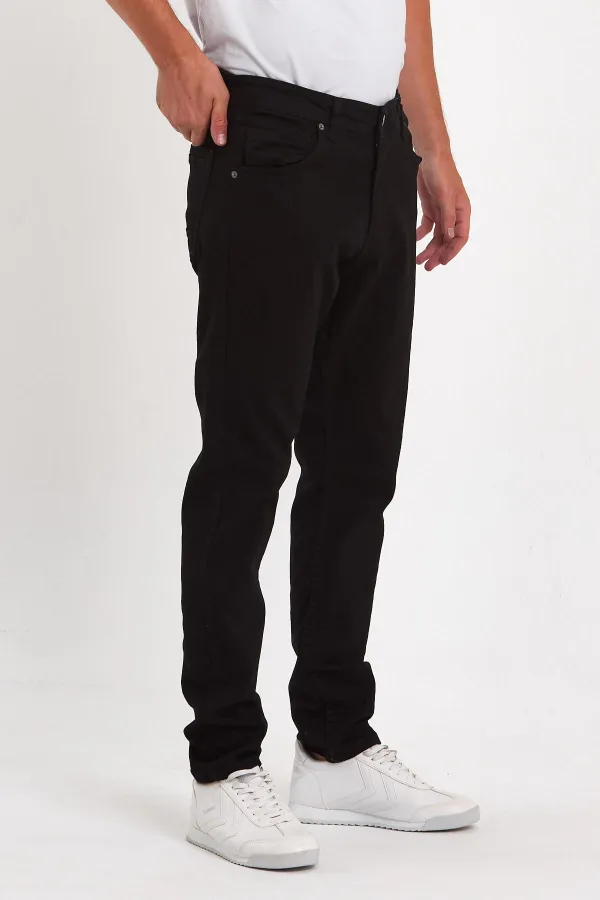 Jean classique flexible à 5 poches pour homme