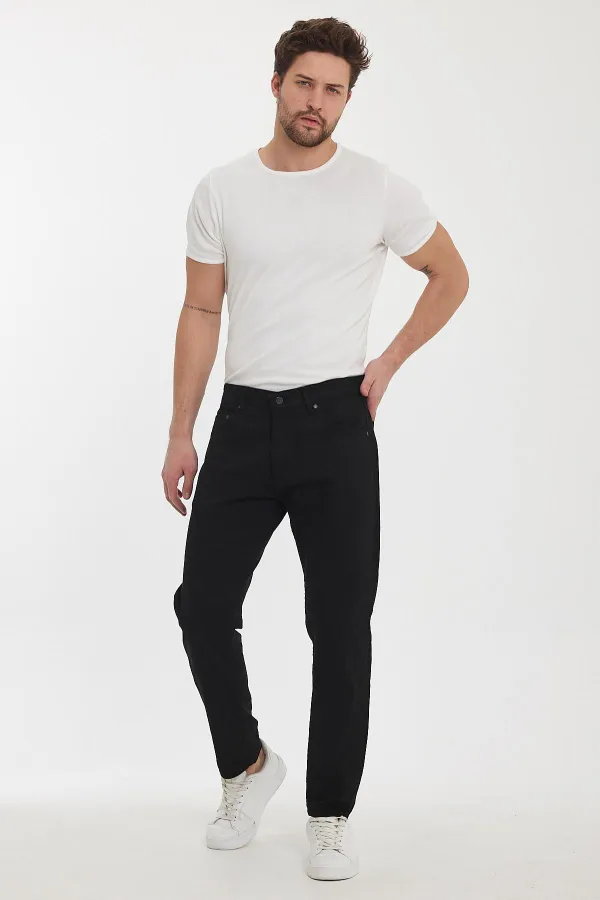 Pantalon classique flexible coupe slim pour homme