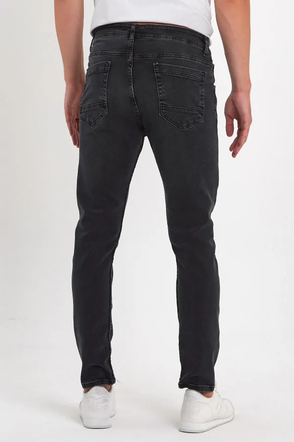 Jean classique flexible à 5 poches pour homme