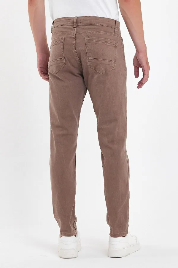 Jean classique flexible à 5 poches pour homme