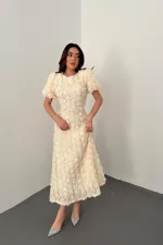 Wholesale Beige Rose Dress