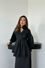 Toptan Siyah Gül Detaylı Takım