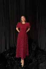 Robe rose bordeaux en gros