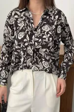 Toptan Siyah Desenli Gömlek