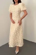 Wholesale Beige Rose Dress