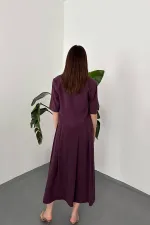 Wholesale Plum Single Button Short Jacket and Skirt Set