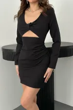 Robe noire bouffante en gros
