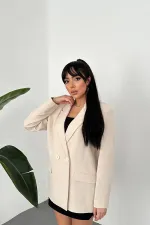 Veste blazer beige en gros