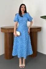 Wholesale Blue Rose Dress