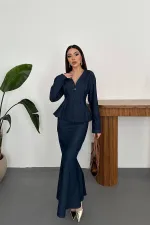 Ensemble bleu brut en gros