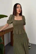 Toptan Haki Gipeli Keten Takım