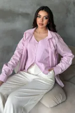 Toptan Pembe Yelekli Gömlek