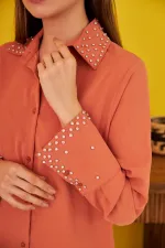 Chemise Jessica Stone à poignets larges en gros