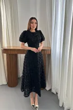 Wholesale Black Rose Dress