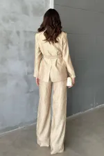 Toptan Gold Parlak Beli Kuşaklı Takım