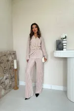 Toptan Bej Toka Detaylı Pilise Takım