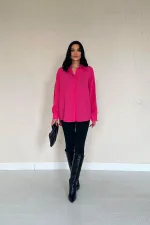 Chemise fuchsia en gros